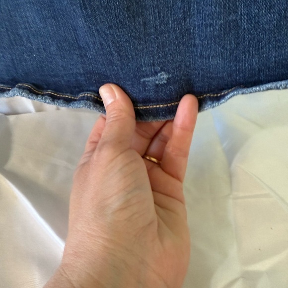 American Eagle Outfitters Dark Blue Super Hi-Rise Flare Jeans Next Level Stretch - Picture 2 of 9